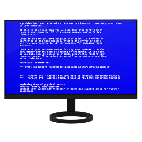 Синий экран на компьютере что делать